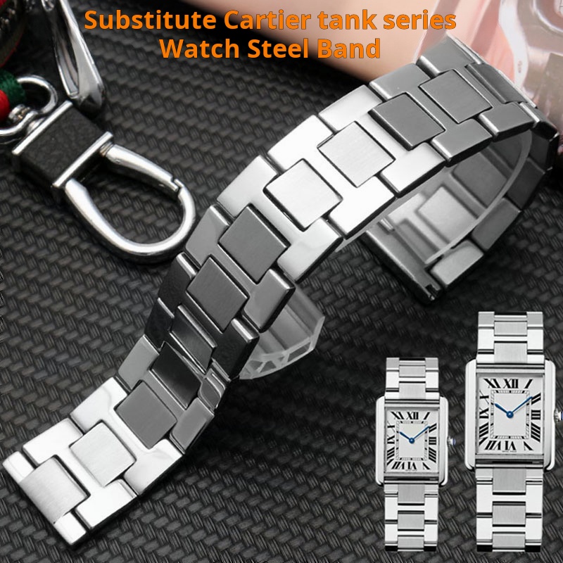Cartier Watch Tank - Мужской водонепроницаемый браслет из нержавеющей стали
