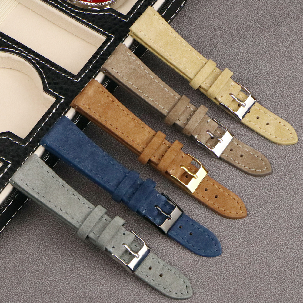 Suede Strap Watch - Ремешок кожаный замшевый для наручных часов,
