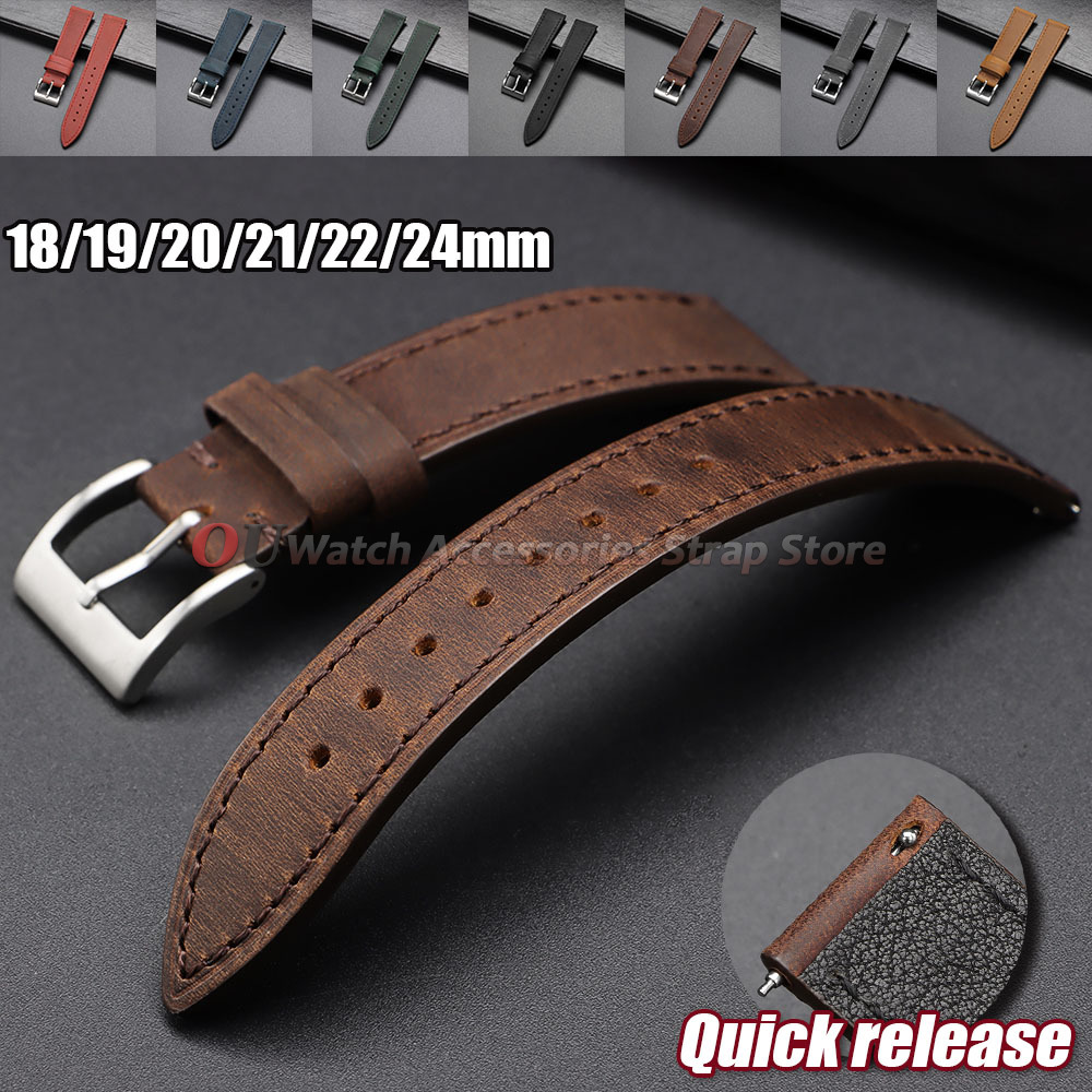 Leather Strap Quick Release - Ремешок для часов из винтажной кожи