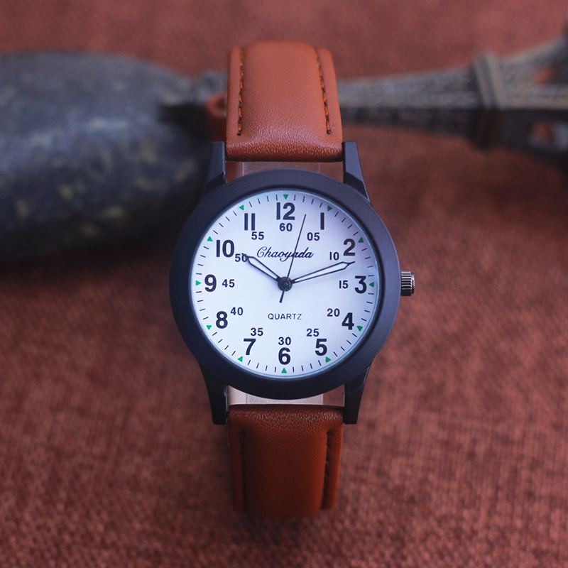 Часы наручные Chaoyada кварцев – обзор и цена Leather Watch Band Men
