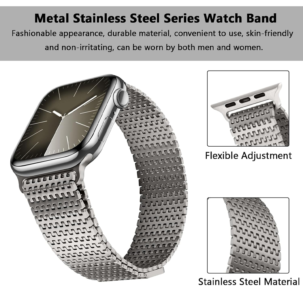 Титановый ремешок-петля для Ap – обзор и цена Milanese Loop Magnetic