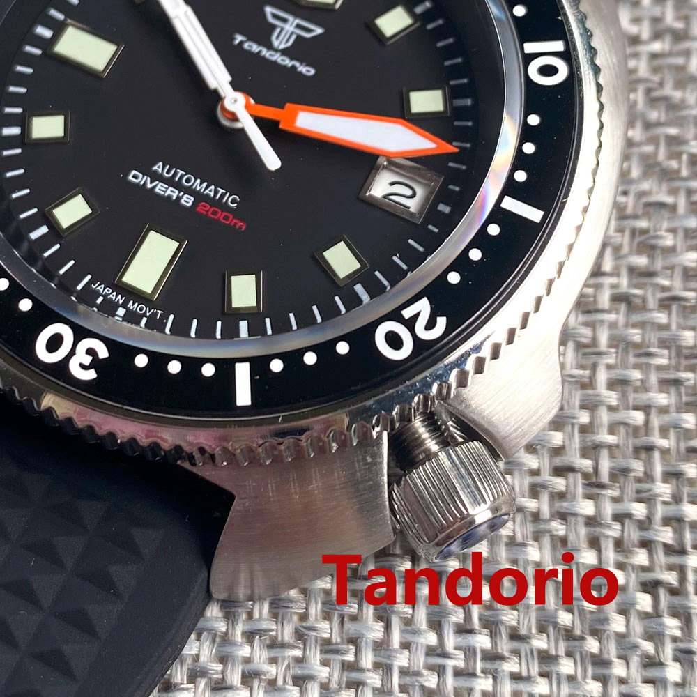 Мужские часы Tandorio 44 мм с  – обзор и цена Rubber Strap Diver