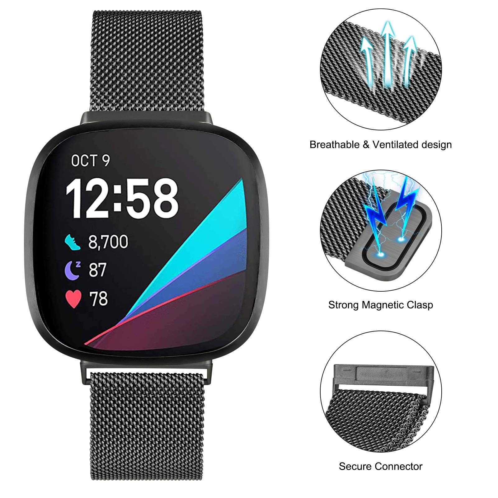 Миланский ремешок-петля для Fi – обзор и цена Milanese Loop Magnetic