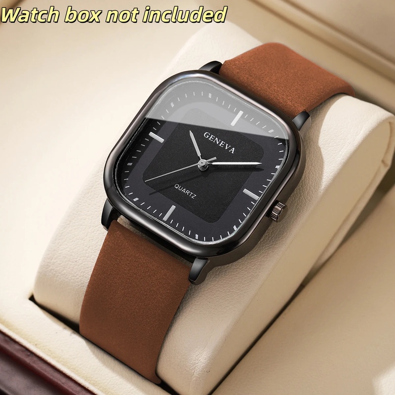 Модные классические мужские ча – обзор и цена Leather Watch Band Men