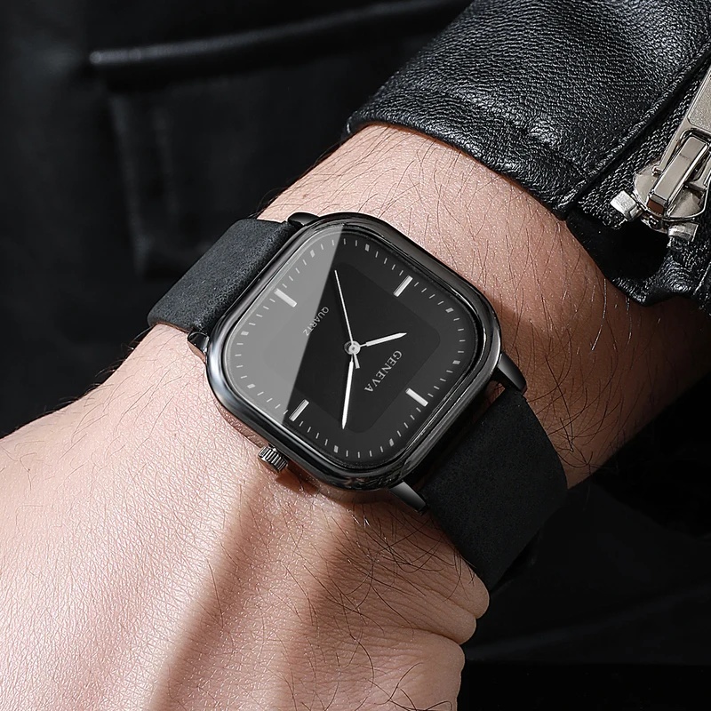 Модные классические мужские ча – обзор и цена Leather Watch Band Men